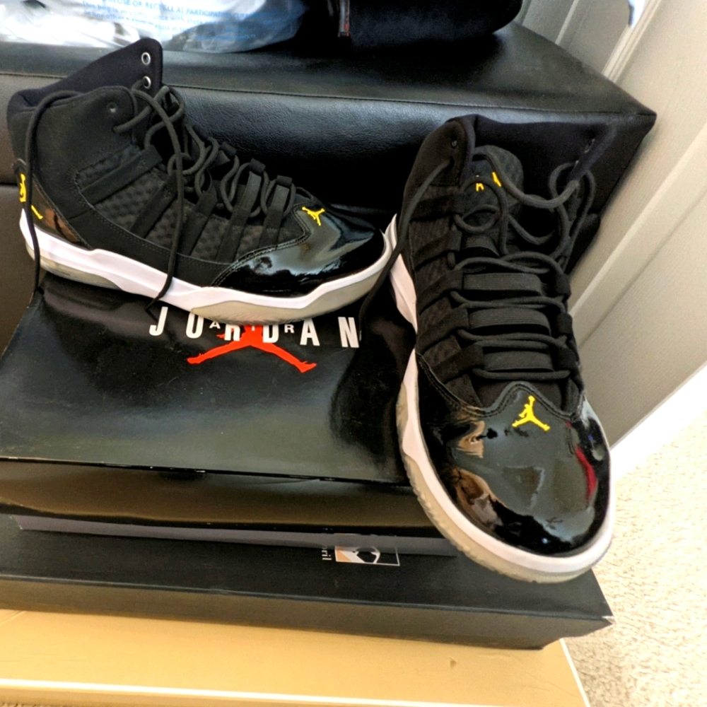Jordan Black patent leather Jumpman size 11